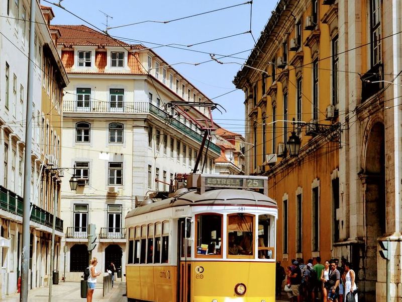 Tranvía por el centro, Lisboa